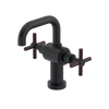 Rubinet Single Hole Dual Handle Lav. Set. (less drain) Matt Black