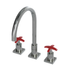 Rubinet Widespread Kitchen Set Satin Nickel
