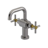 Rubinet Single Hole Dual Handle Lav. Set. (less drain) Polished Nickel