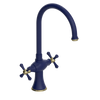Rubinet Two Handle Single Hole Kitchen Set Midnight Blue