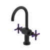 Rubinet Single Hole Dual Handle Lav. Set with LaSalle Spout (less drain) Matt Black