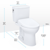 Toto Drake® Ii 1g® Washlet®+ S7 Two-Piece Toilet - 1.0 Gpf