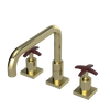 Rubinet Widespread Kitchen Set with Genesis Spout Gold