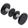 Rubinet Shower Door Knob (set) Matt Black