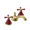 Rubinet Widespread Lav. Set. (less drain) Satin Brass