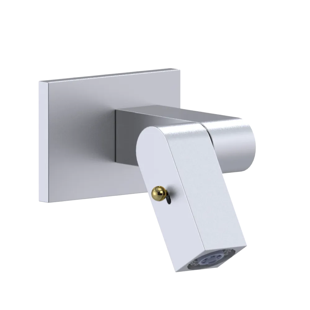 Rubinet Wall Mount Bidet & Foot Rinse with Dual Function Spray Satin Chrome