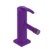 Rubinet Single Control Bidet Fitting (less drain) Purple Haze