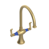 Rubinet Two Handle Single Hole Kitchen Set Satin Brass
