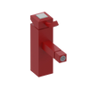 Rubinet Single Control Bidet Fitting (less drain) Maroon