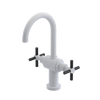 Rubinet Single Hole Dual Handle Lav. Set with LaSalle Spout (less drain) White