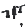 Rubinet Bidet Fitting with Spray, Diverter, and Vacuum Breaker (less drain) Matt Black