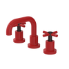 Rubinet Widespread Lav. Set. (less drain) Red