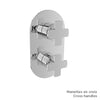 Baril Thermostatic pressure balanced shower valve with 2-way diverter (without handle)