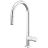 Brizo Pull Down Faucet With Arc Spout Less Handle