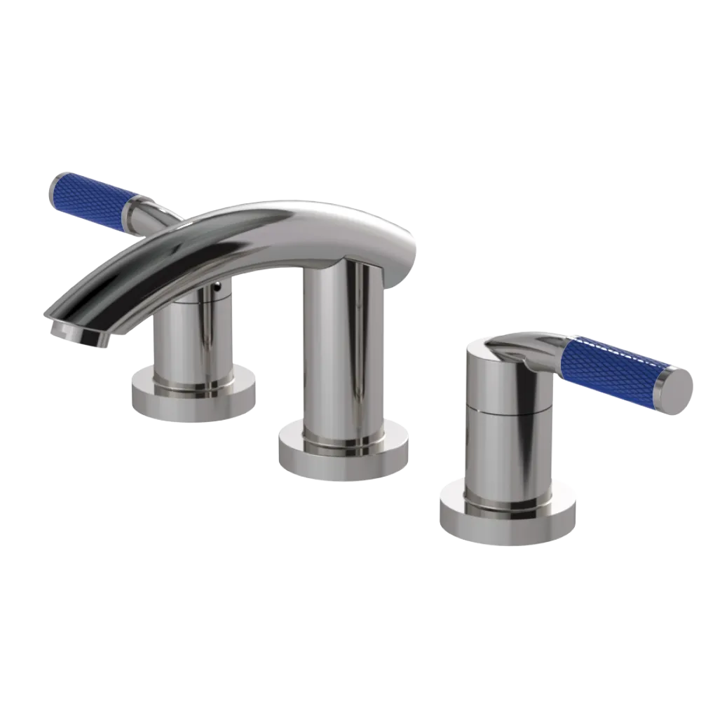 Rubinet Widespread Lav. Set. (less drain) Polished Nickel
