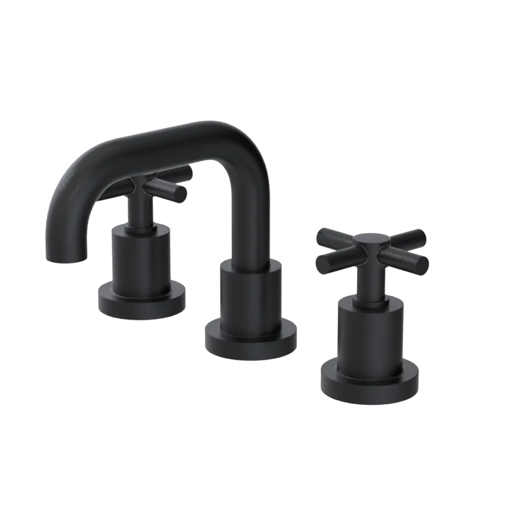 Rubinet Widespread Lav. Set. (less drain) Matt Black