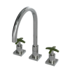 Rubinet Widespread Kitchen Set Satin Nickel