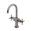 Rubinet Single Hole Dual Handle Lav. Set with LaSalle Spout (less drain) Polished Nickel