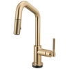 Brizo Smarttouch Pull Down Prep Faucet With Angle Spout Knurled Handle