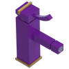 Rubinet Single Control Bidet Fitting (less drain) Purple Haze