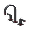 Rubinet Widespread Lav. Set. (less drain) Matt Black