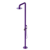 Rubinet Pressure Balance Outdoor Shower with Hand Held Shower & 10" Shower Head - 304 Stainless Steel Purple Haze