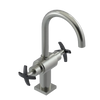 Rubinet Single Hole Dual Handle Lav. Set. (less drain) Satin Nickel