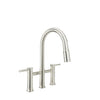 Baril Bridge kitchen faucet with 2-function pull-down spray