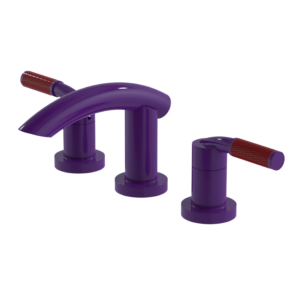 Rubinet Widespread Lav. Set. (less drain) Purple Haze