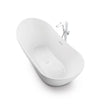 Bliss Matte White 63" x 32" Freestanding Bathtub - FBB6332