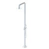 Rubinet Pressure Balance Outdoor Shower with Hand Held Shower & 10" Shower Head - 304 Stainless Steel White