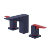 Rubinet Widespread Lav. Set. (less drain) Midnight Blue