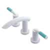 Rubinet Widespread Lav. Set. (less drain) White