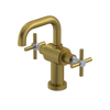 Rubinet Single Hole Dual Handle Lav. Set. (less drain) Antique Brass Matt