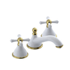 Rubinet Widespread Lav. Set. (less drain) White