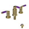 Rubinet Bidet Fitting with Spray, Diverter, and Vacum Breaker (Less Drain) Bright Brass