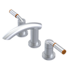 Rubinet Widespread Lav. Set. (less drain) Satin Chrome