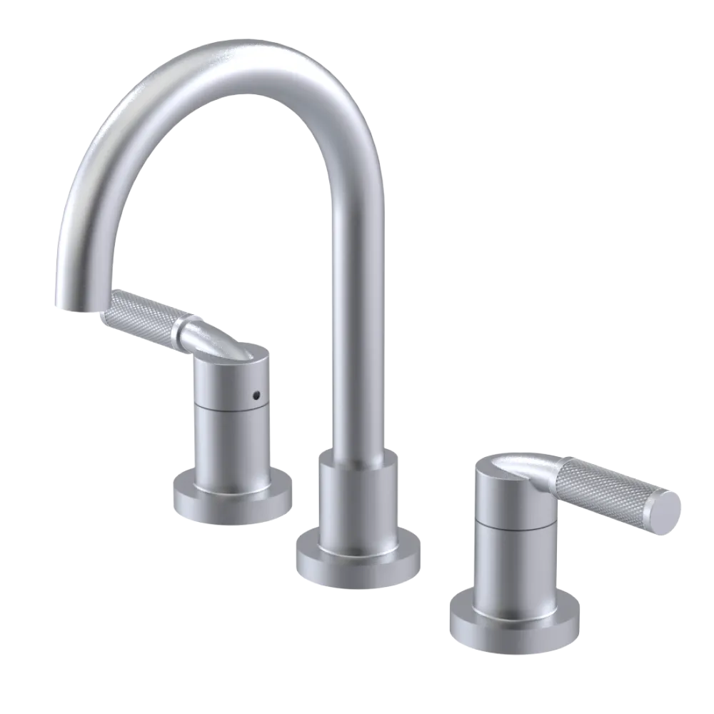 Rubinet Widespread Lav. Set. (less drain) Satin Chrome