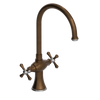 Rubinet Two Handle Single Hole Kitchen Set Tuscan Brass