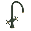 Rubinet Two Handle Single Hole Kitchen Set Green Envy