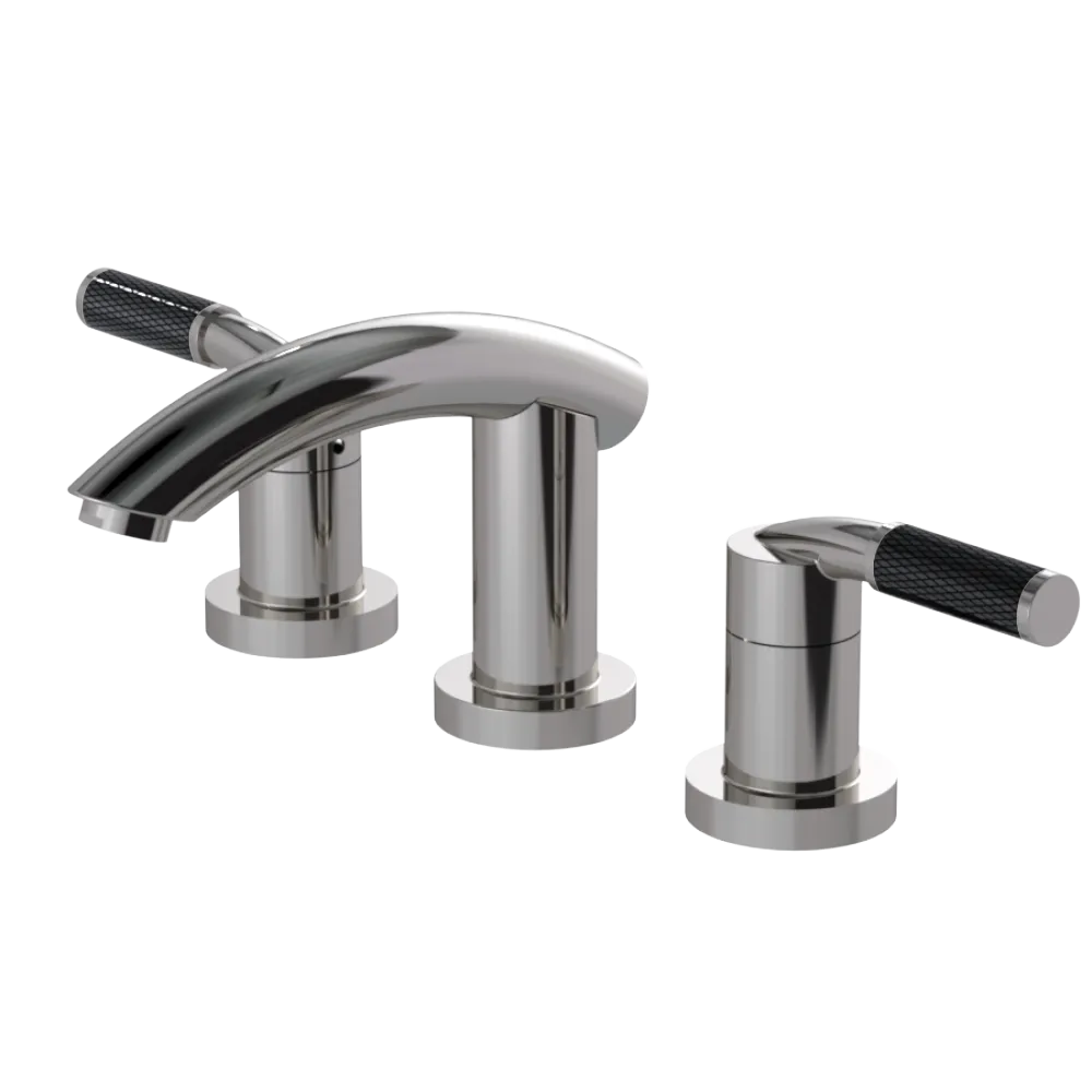 Rubinet Widespread Lav. Set. (less drain) Polished Nickel
