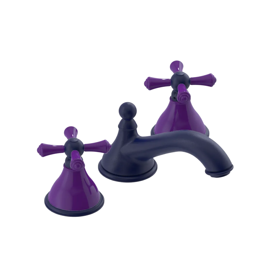 Rubinet Widespread Lav. Set. (less drain) Midnight Blue