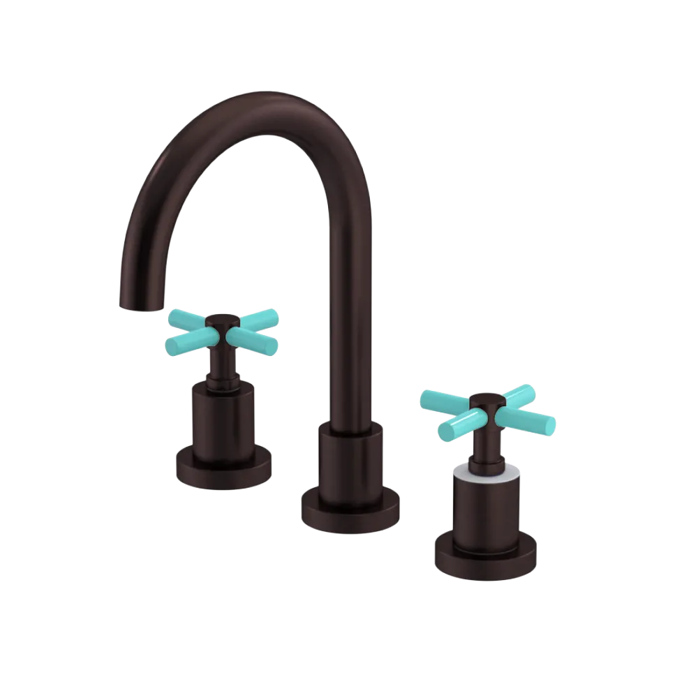 Rubinet Widespread Lav. Set. (less drain) Oil Rubbed Bronze