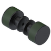 Rubinet Shower Door Knob (set) Matt Black