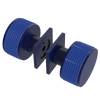 Rubinet Shower Door Knob (set) Midnight Blue