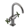 Rubinet Single Hole Dual Handle Lav. Set. (less drain) Polished Nickel