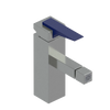 Rubinet Single Control Bidet Fitting (less drain) Satin Nickel