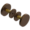 Rubinet Shower Door Knob (set) Tuscan Brass
