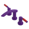 Rubinet Widespread Lav. Set. (less drain) Purple Haze