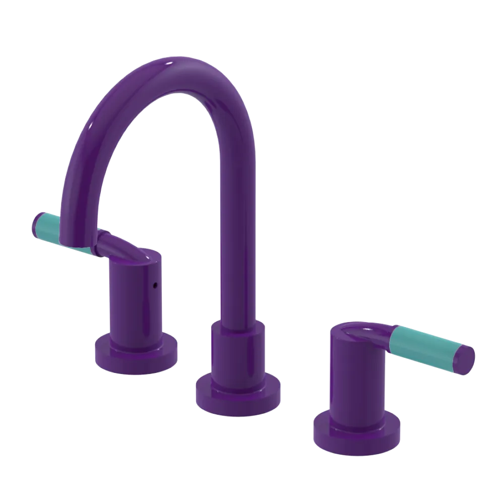 Rubinet Widespread Lav set (less drain) Purple Haze